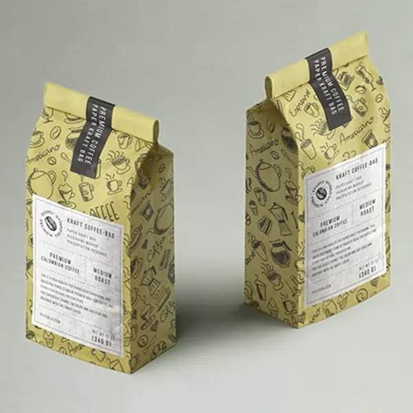 Coffee Kraft Bags - Image 3